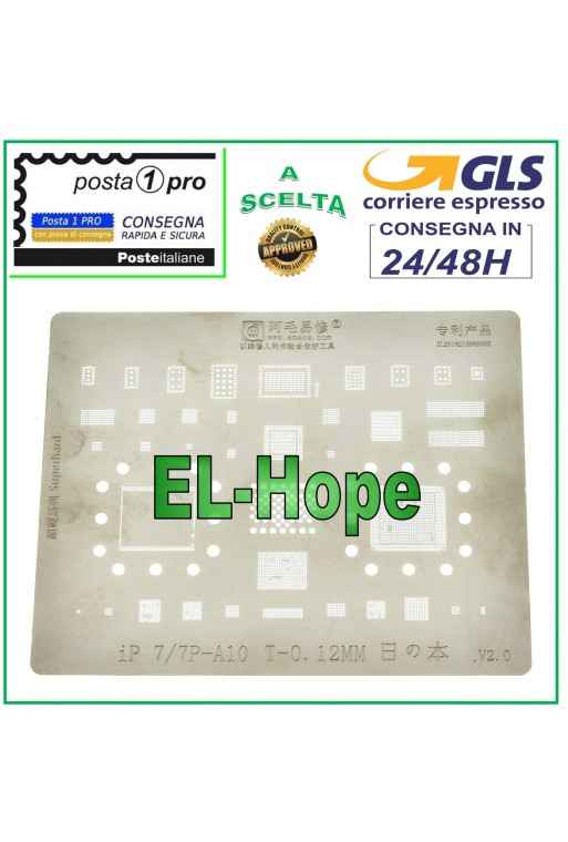 SCHABLONE IC CHIP APPLE IPHONE 7 7+ PLUS REFLOW REBALLING REWORK BGA GPU RAM INTEL